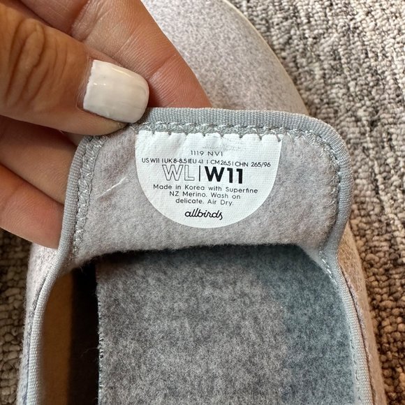 Allbirds Gray Merino Wool Loafers Slip Ons Womens Size 11 Athleisure Shoes NWT - Picture 6 of 9